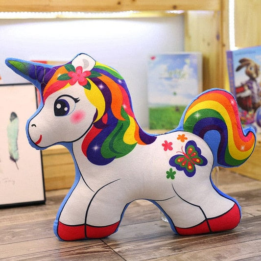 Peluche Licorne Arc En Ciel - Twinkle™ 40 cm / Blanche