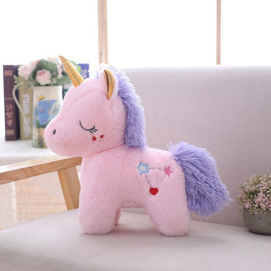 Peluche Licorne Géante Rose - Arc-en-ciel™ 40 cm