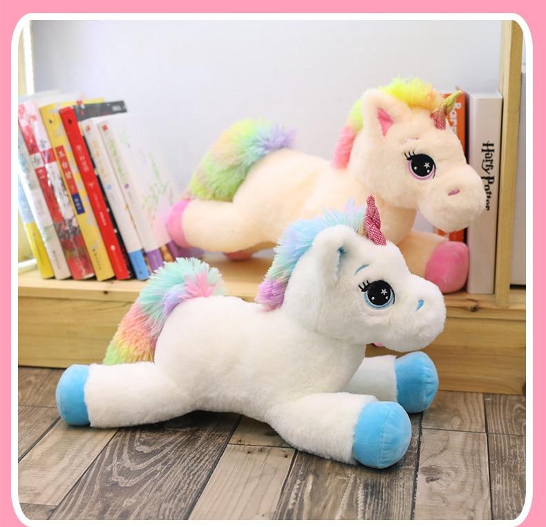 Peluche Licorne Multicolore - Stella™ Rose / 40 cm