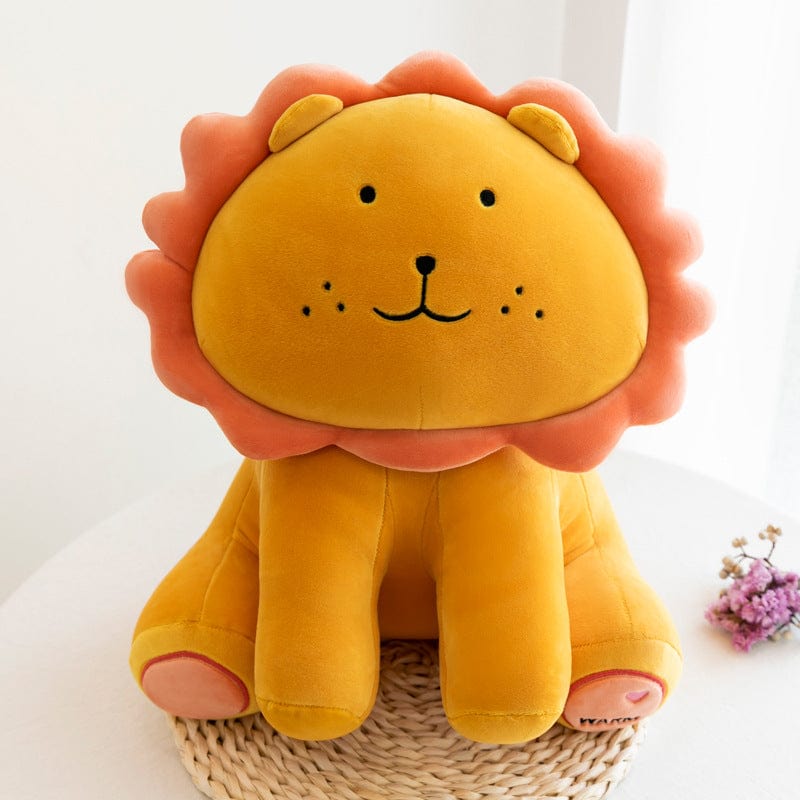 Peluche lion amusante Brun / 40 cm
