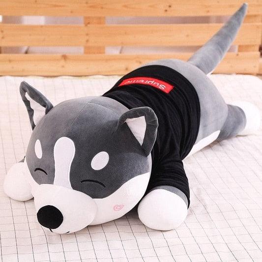 Peluche Loup Géante - Aurore Boréale™ 80 cm