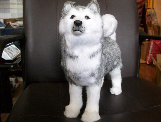 Peluche Loup Réaliste - Croc Velours™