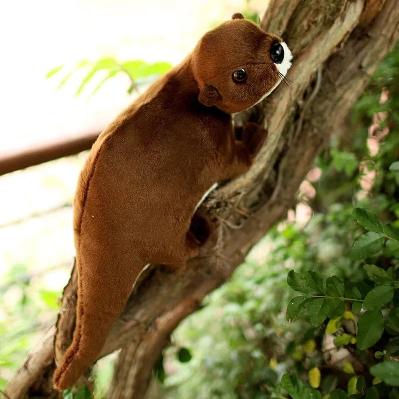 Peluche Loutre Réaliste 🦦 | Doudou Nature Ultra Doux & Élancé