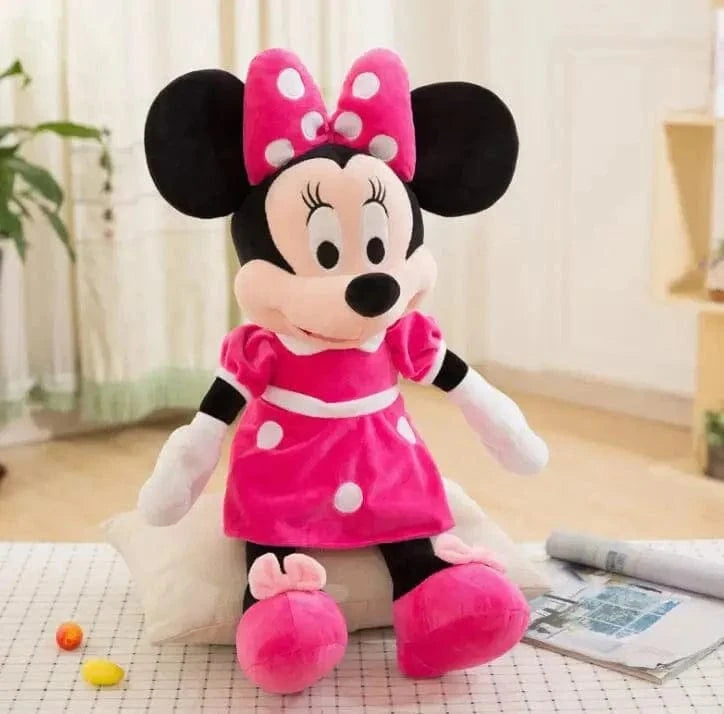 Peluche Minnie Mouse rose classique 35cm