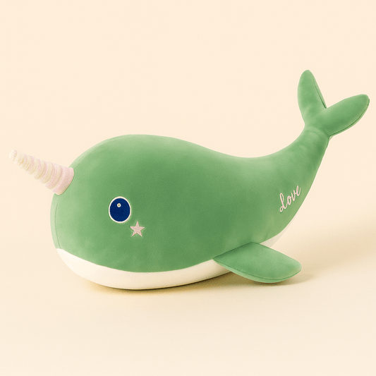 Peluche Narval Verte