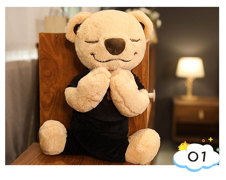Peluche Ours Zen 🧸 | Nounours Apaisant, Doux & Original
