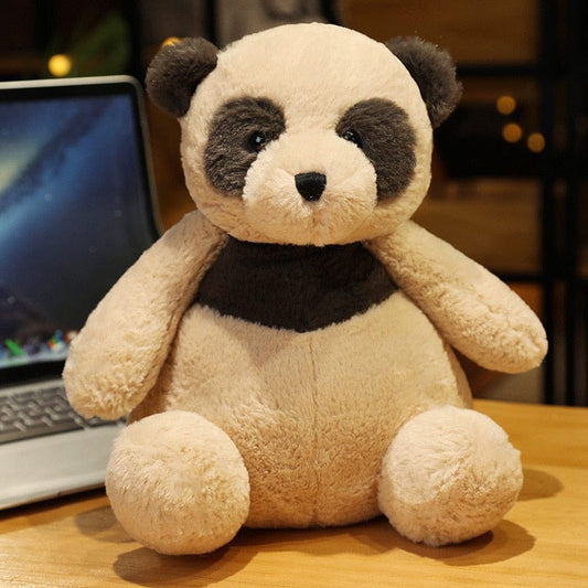 Peluche panda mignon fourrure 25cm