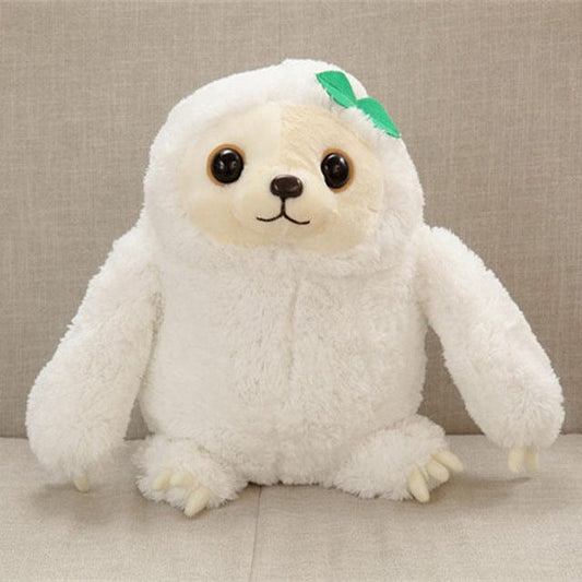 Peluche paresseux blanc