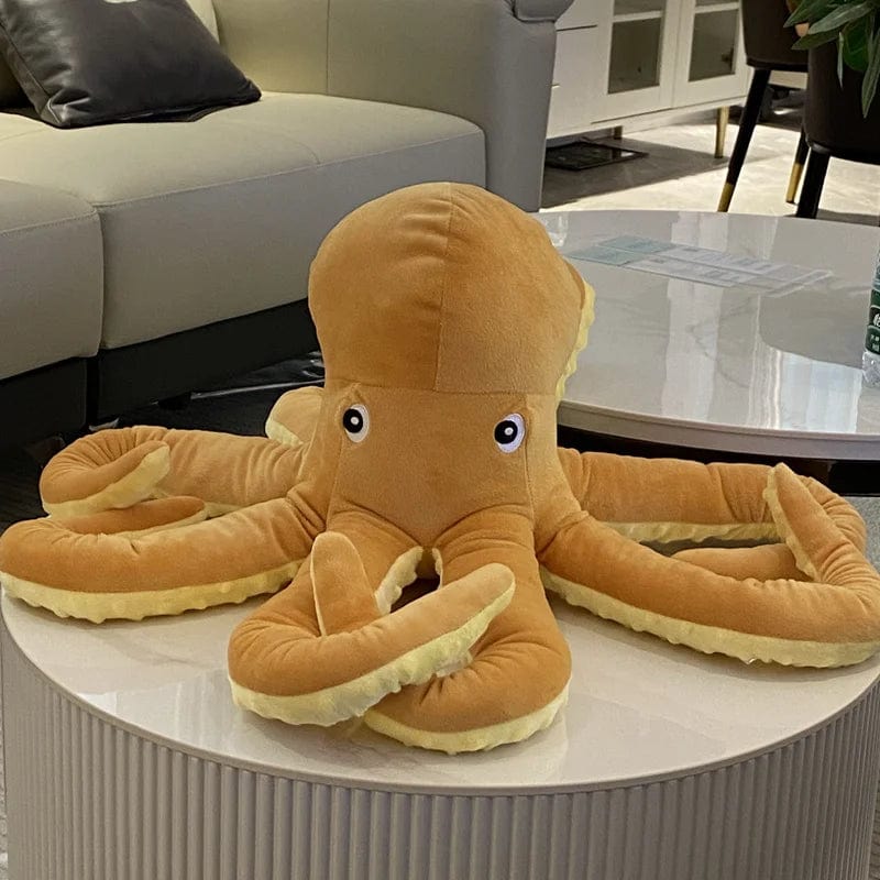 Peluche pieuvre à la grosse tête
