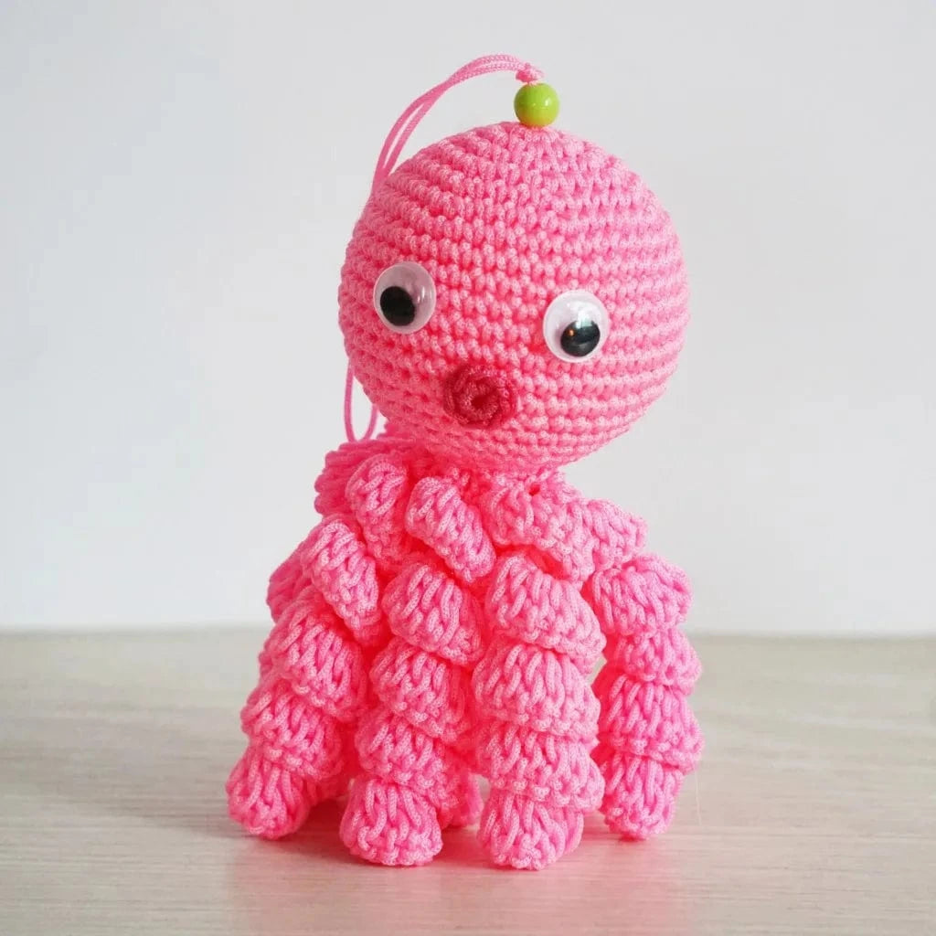 Peluche Pieuvre au Crochet 🧶 | Mini Doudou Kawaii 10 cm