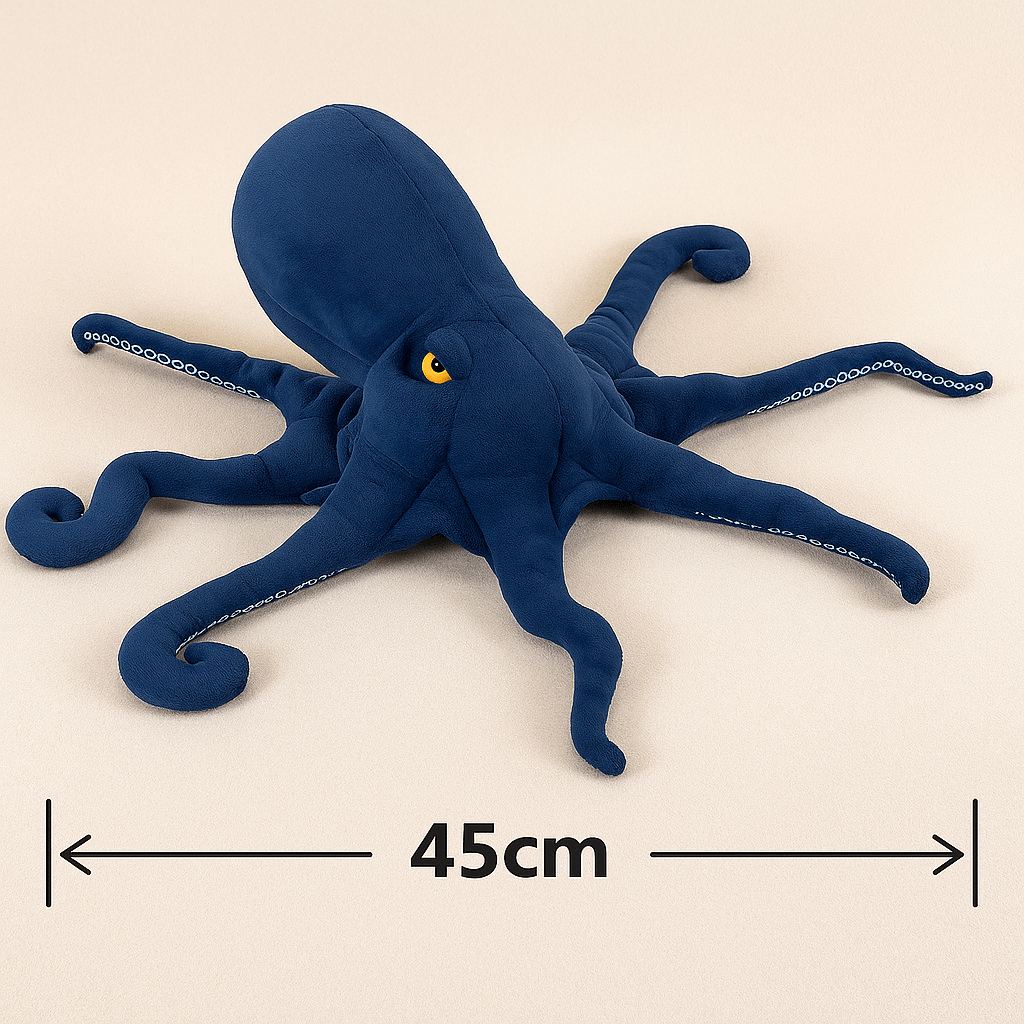 Peluche Pieuvre Bleue 