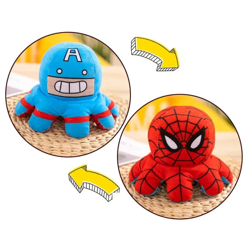 Peluche Pieuvre Contente Pas Contente