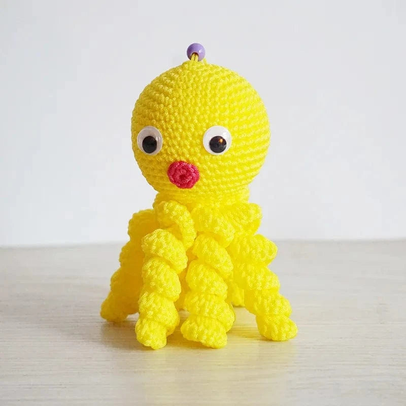 Peluche Pieuvre au Crochet 🧶 | Mini Doudou 10 cm Fait Main & Ludique