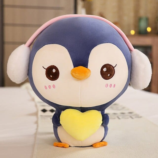 Peluche Pingouin Coeur Jaune - Pingo™ 20 cm