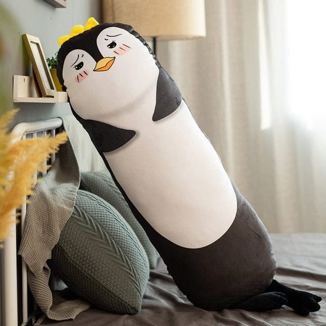 Peluche Pingouin Traversin - Boule de Neige™ 120 cm