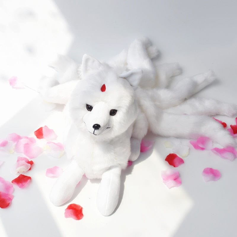 Peluche Renard Blanc 26cm x 56cm