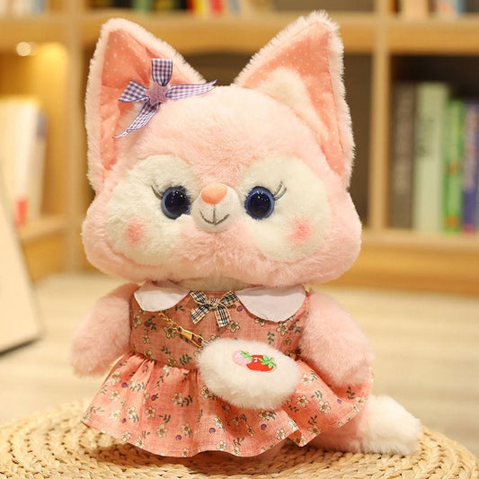 Peluche Renard Yeux Paillettes