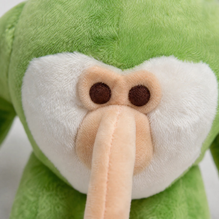 Peluche Singe Original Brr Brr Patapim Vert et Beige - Détail matière