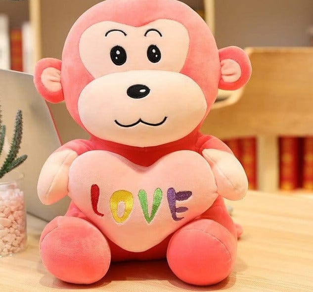 Peluche Singe Rose - CocoDoux Amusant™️