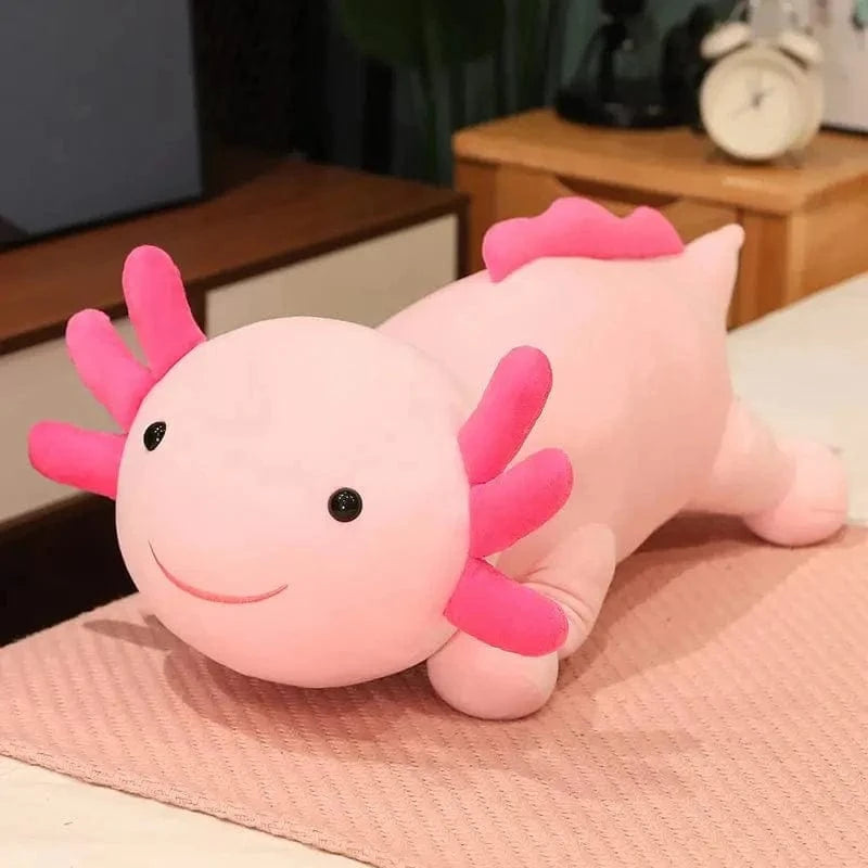 Peluche squishmallow axolotl coloré Rose / 90cm