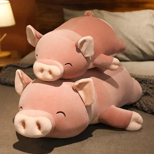 Peluche squishmallow cochon à la grosse truffe