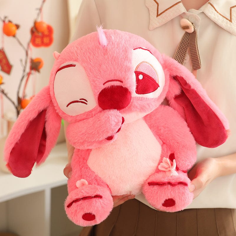 Peluche Stitch Angel rose douce et mignonne avec clin d'œil