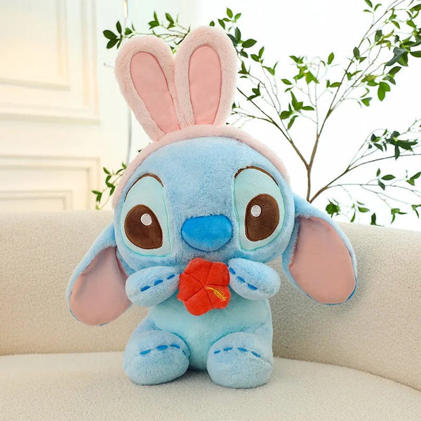 Peluche Stitch bleu aux oreilles de lapin
