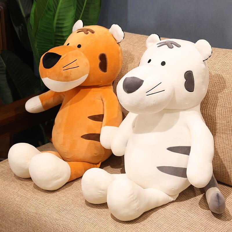 Peluche Tigre Blanc XXL - Félinoix™