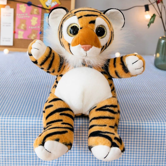 Peluche Tigre Marron - Griffe Velours™ 25 cm