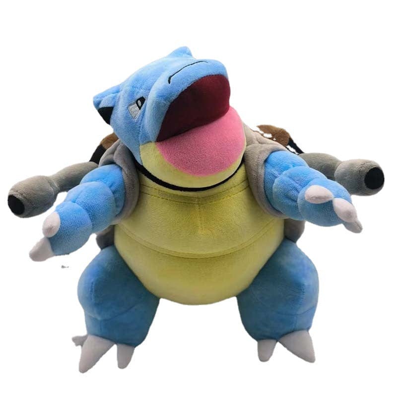 Peluche tortank pokémon carapace blindée et double canon