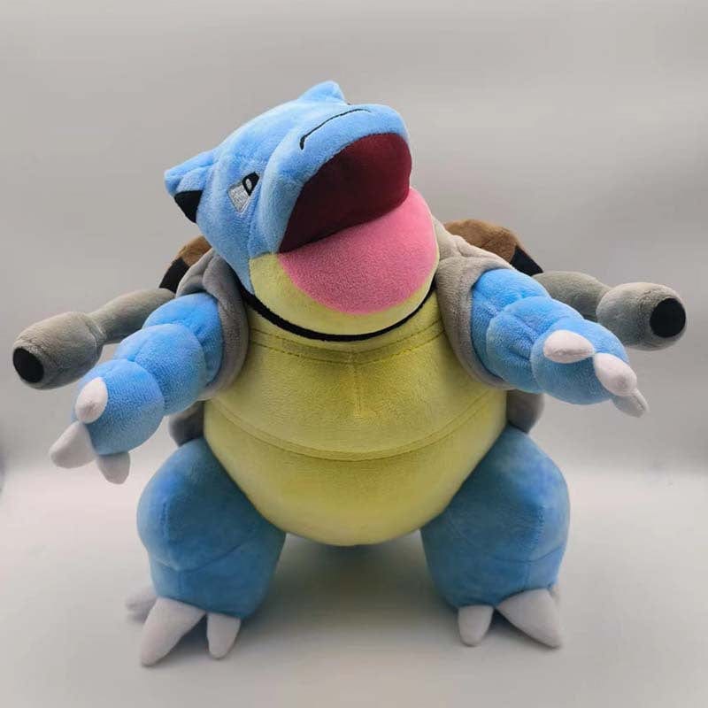 Peluche tortank pokémon carapace blindée et double canon