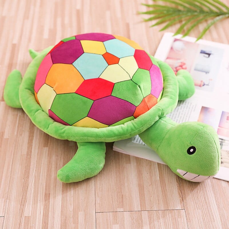 Peluche Tortue Multicolore - Câlineau™