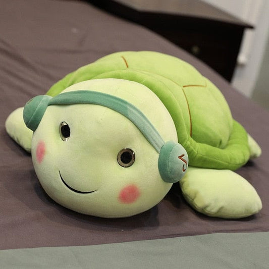 Peluche Tortue Verte Kawaii - Douce Écaille™ 25 cm