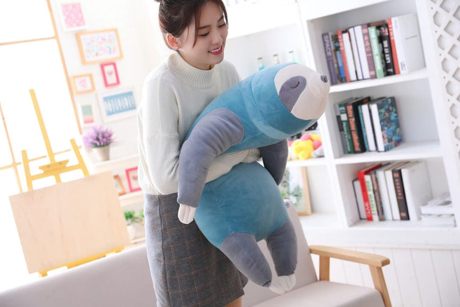 Peluche tropicale paresseux doudou endormi