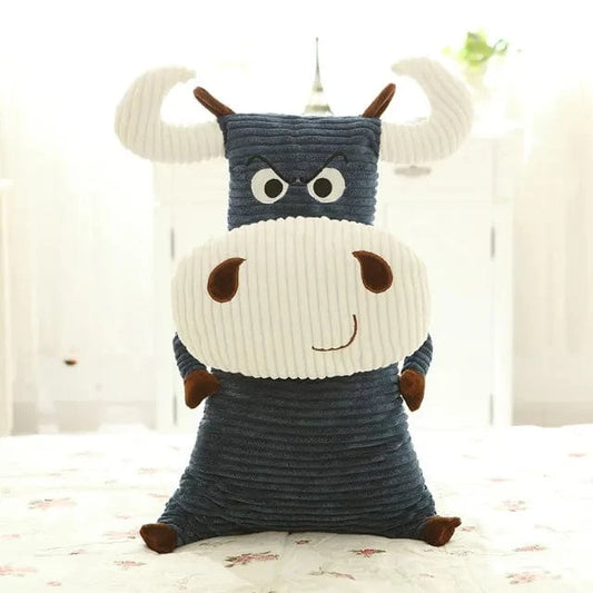 Peluche Vache Bleu 60 cm