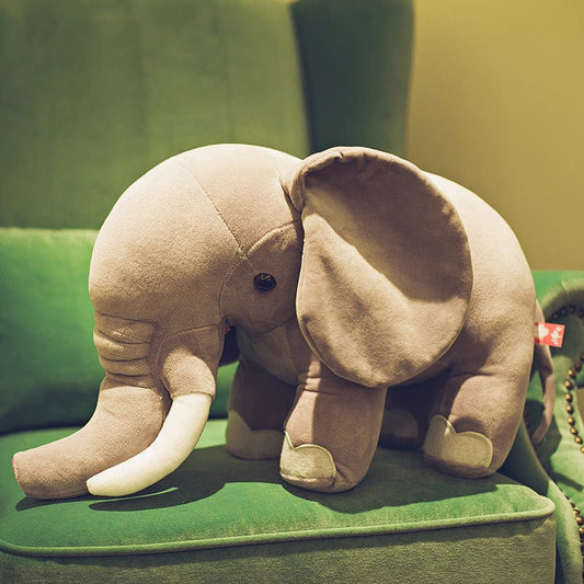 Peluche xxl éléphant sauvage Éléphant gris / 60 CM