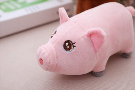 Petit cochon aux grands yeux Cochon Rose / 30 CM