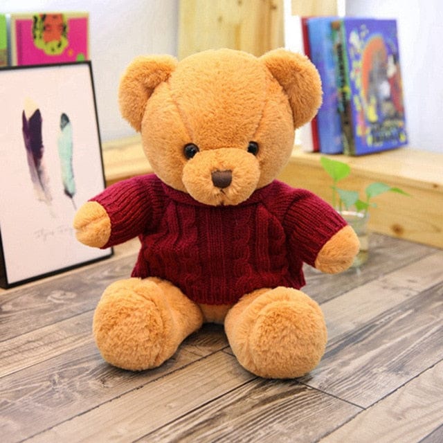 Petit Nounours Mignon Beige/Rouge