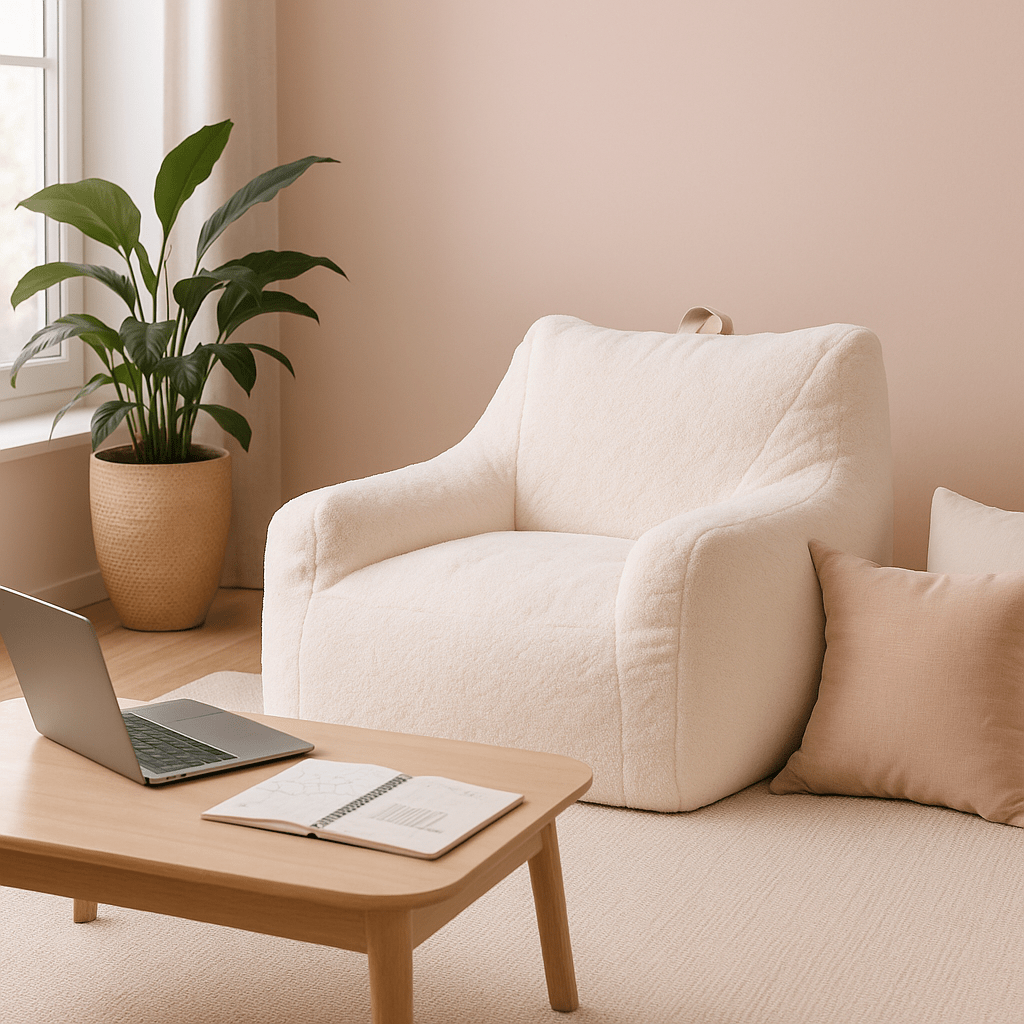 Pouf Confort Mousse Mémoire | Design Moderne & Assise Moelleuse