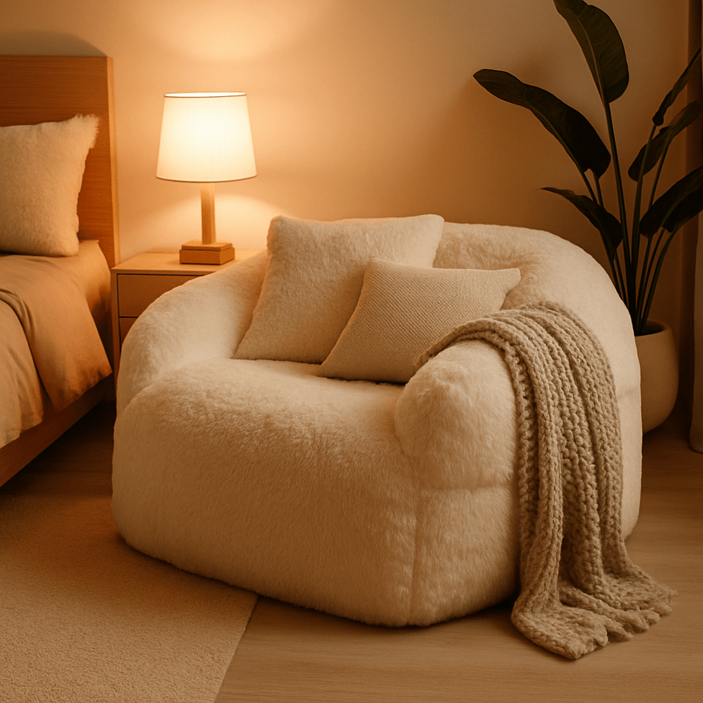 Pouf Confort Mousse Mémoire | Design Moderne & Assise Moelleuse