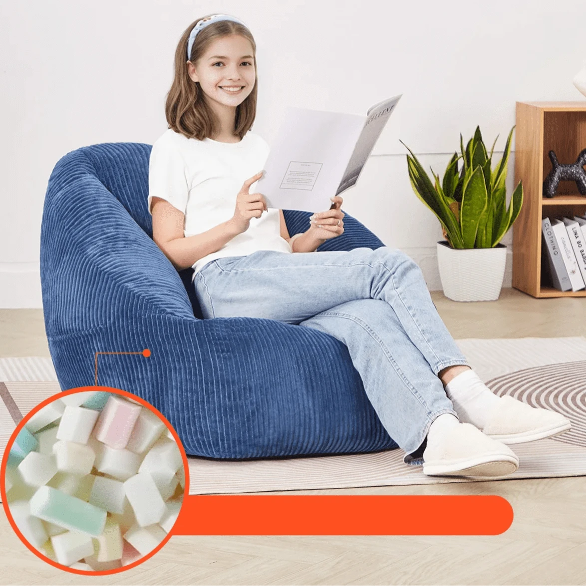 Pouf Confort Mousse Mémoire | Design Moderne & Assise Moelleuse