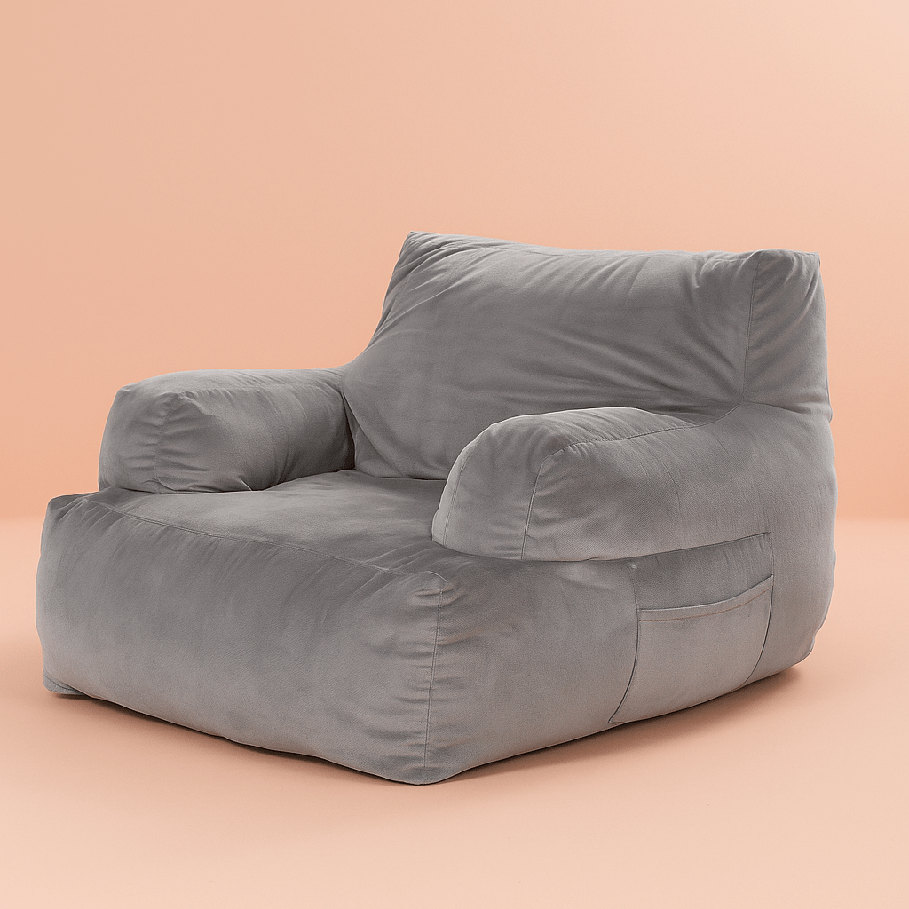 Pouf Confort Mousse Mémoire | Design Moderne & Assise Moelleuse 45-49inch Grey / France