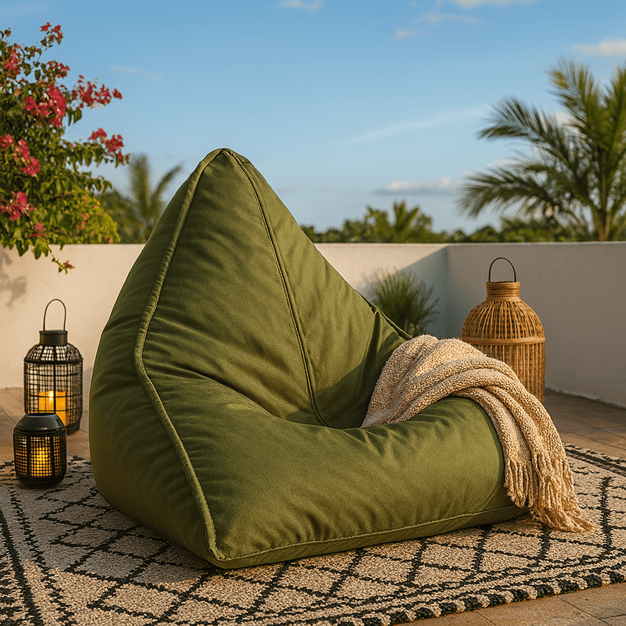 Pouf Poire XXL 105x100x85 – Grand confort moderne pour adultes