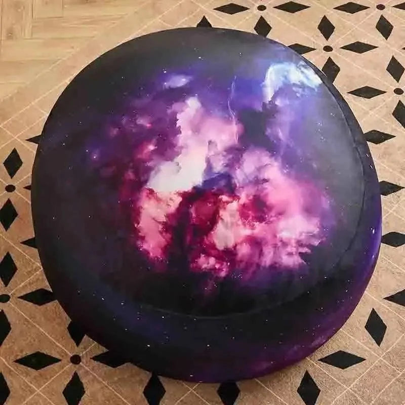 Pouf rond géant 95 cm – Totoro, Doraemon, Garfield & déco fun Galaxie Violette