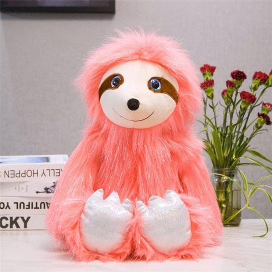 Poupée peluche géante paresseux aux grands yeux