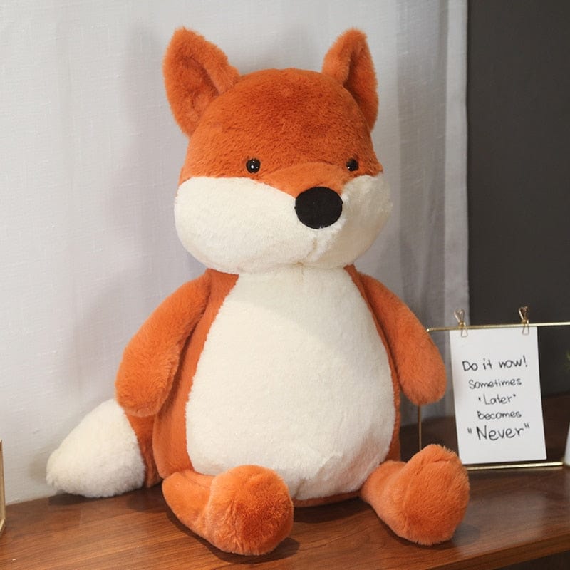 Renard roux en peluche mignon