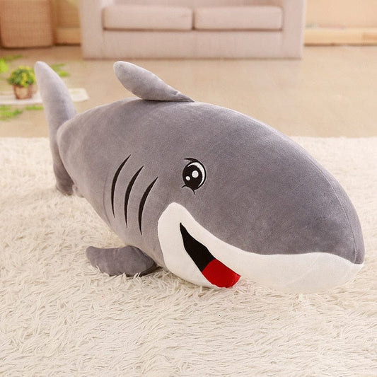 Requin malin en peluche géante