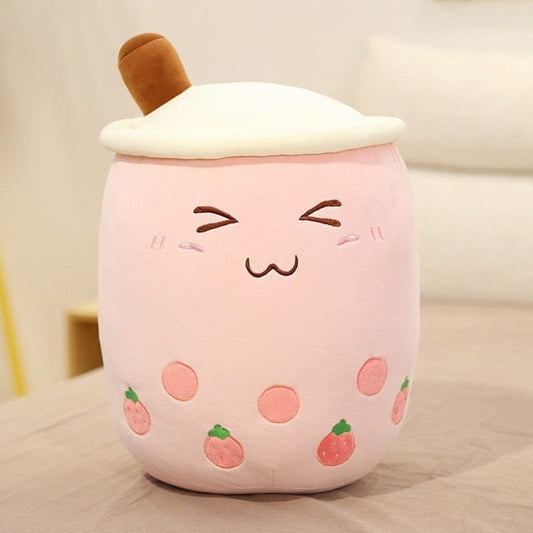 Tasse adorable en coussin doudou rose