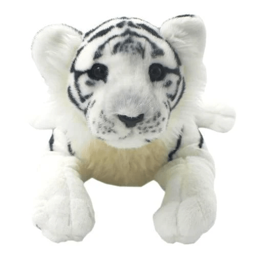 Tigre en peluche adorable et réaliste Tigre blanc