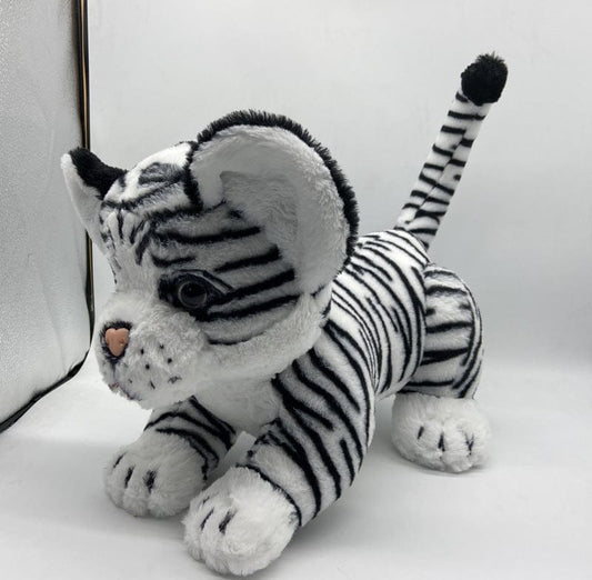 Tigre en peluche doux aux grandes oreilles Tigre des neiges